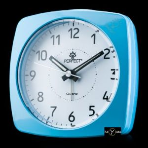 BUDZIK PERFECT SQ839 - PODŚWIETLANY - blue (do016c)