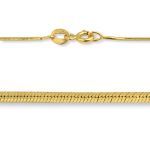 Złoty łańcuszek 50cm - żmijka LJ-02