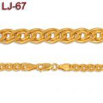 Złoty łańcuszek - monaliza - 45cm LJ-67
